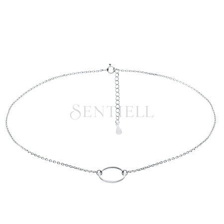 Srebrny naszyjnik pr.925 choker z kółkiem