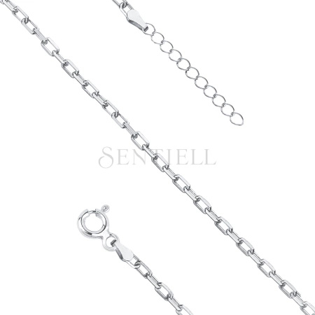 Srebrna bransoletka pr. 925 ankier diamentowany