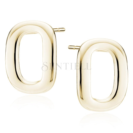 Srebrne pozłacane kolczyki pr.925