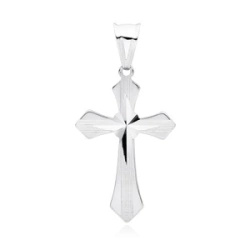 Srebrny (pr.925) krzyżyk diamentowany
