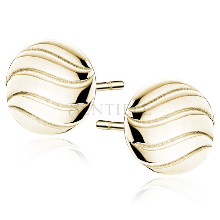 Srebrne pozłacane kolczyki pr.925