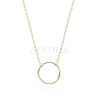 Srebrny pozłacany naszyjnik pr.925 choker z kółkiem