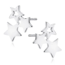 Srebrne kolczyki pr.925 - gwiazdy