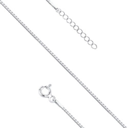 Srebrna bransoletka pr. 925 kostka wenecka, diamentowana - rodowana