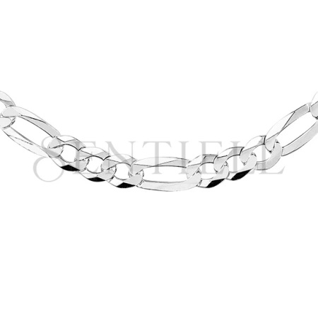 Łańcuszek diamentowany figaro płaskie pr. 925 Ø 200