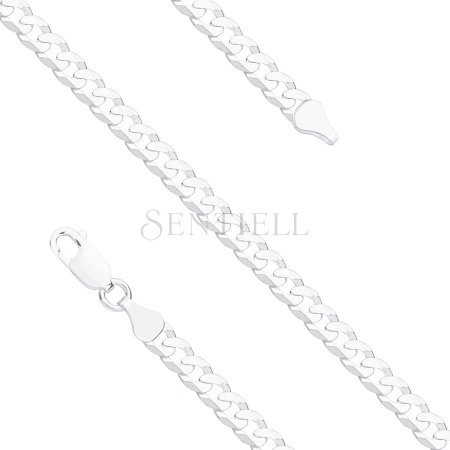 Bransoletka - pancerka diamentowana płaska pr. 925 Ø 140