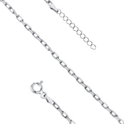 Srebrna bransoletka pr. 925 ankier, diamentowana