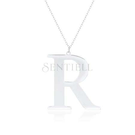 Srebrny naszyjnik pr.925 literka R