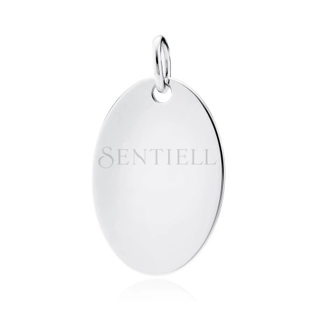 Srebrna owalna zawieszka pr.925