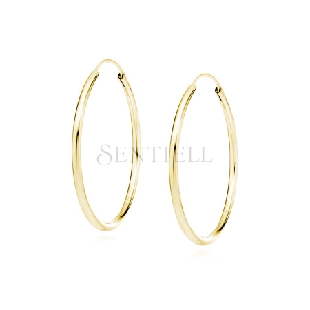 Srebrne pozłacane kolczyki pr.925 kółka